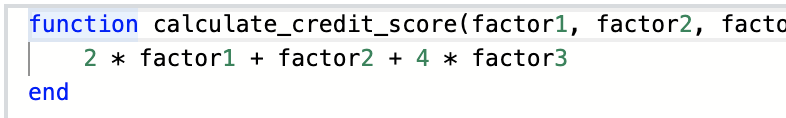 User defined functions in atfinity